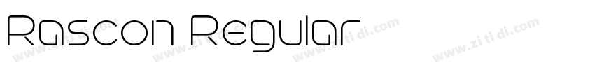 Rascon Regular字体转换 Rascon Regular字体转换